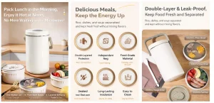 Portable Vacuum Insulated Food Jar