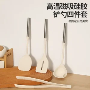 High-Temperature Magnetic Silicone Cooking Utensil Set
