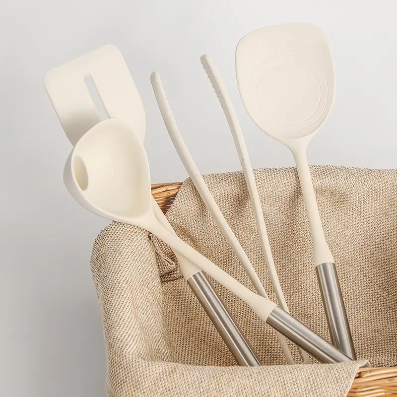 High-Temperature Magnetic Silicone Cooking Utensil Set